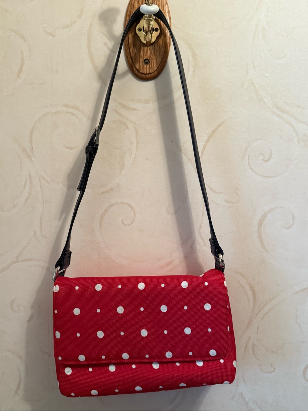 Festival Red Polka Dot Crossbody Bag - Women